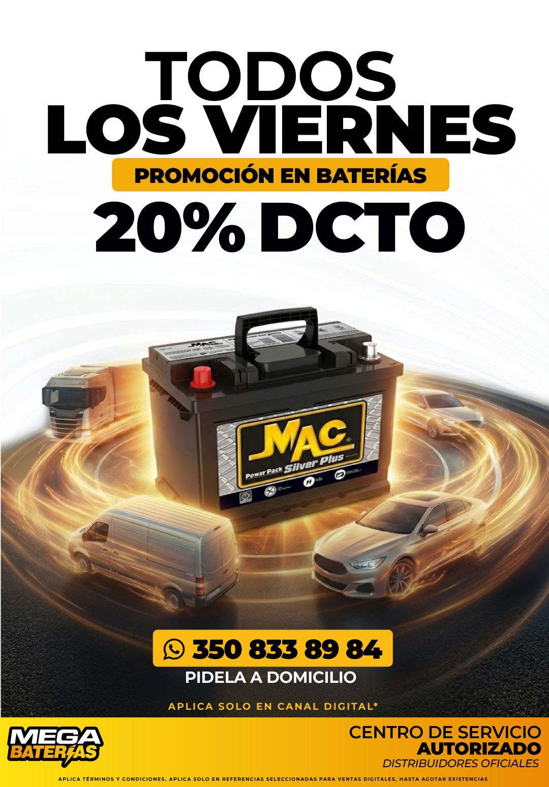 Promoción viernes Megabaterías